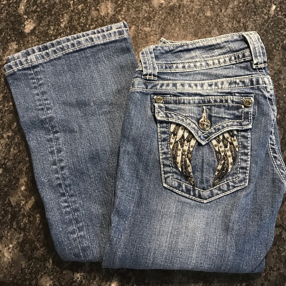 Medium wash miss me jeans
